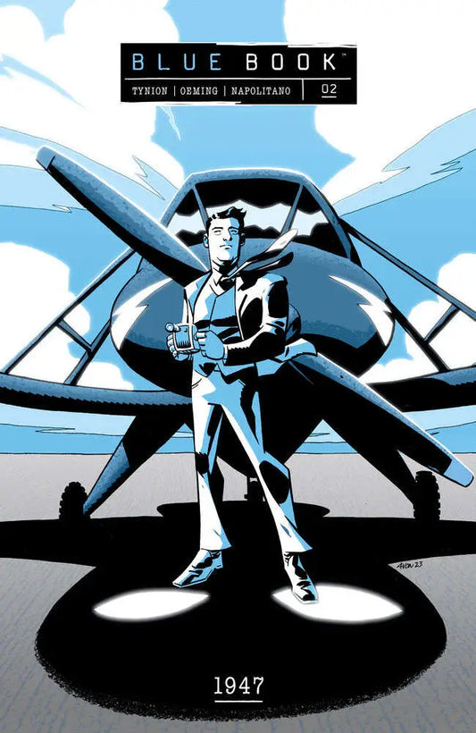 Comic book cover from Blue Book Volume 2 1947 by Dark Horse Comics