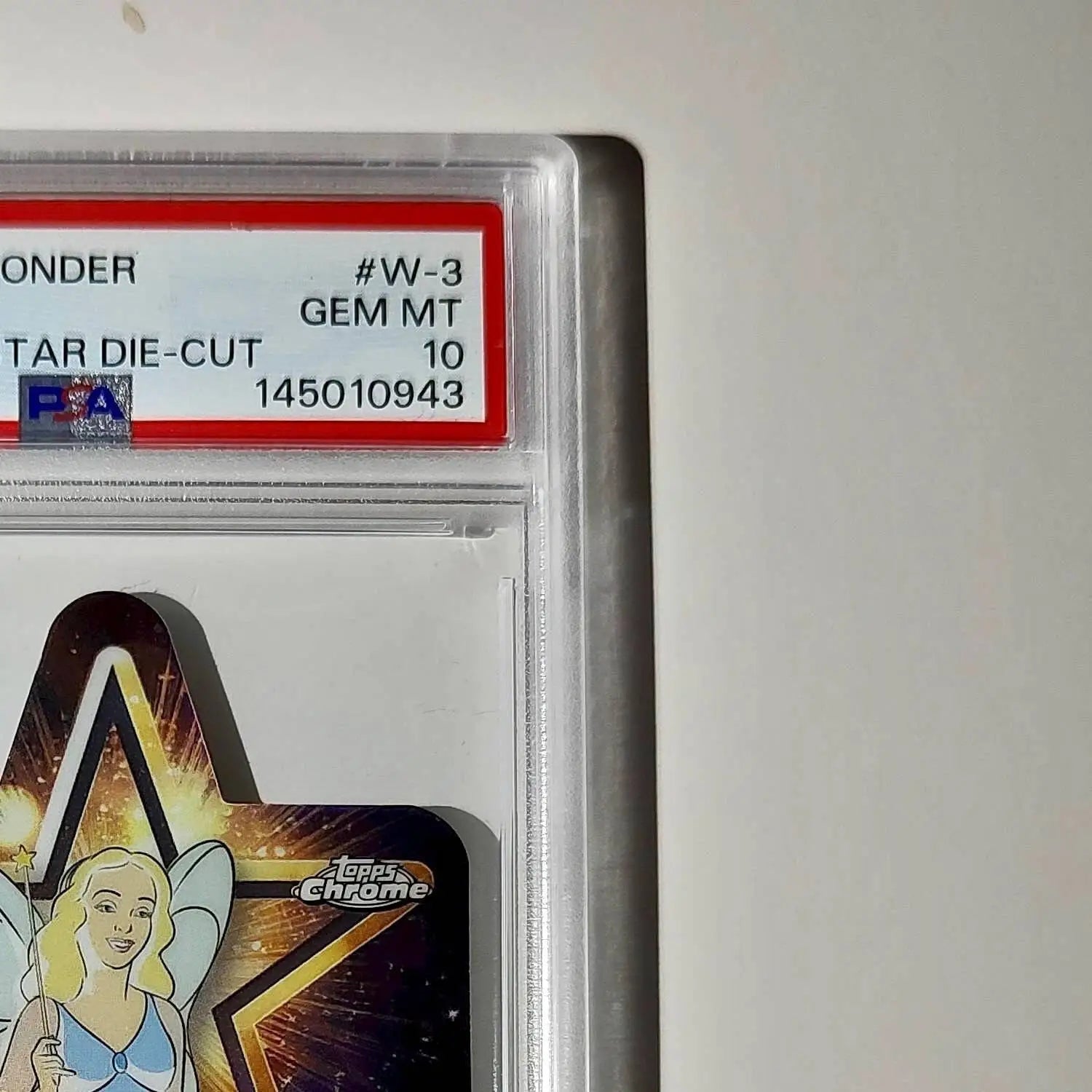 Blue Fairy 2025 Topps Chrome Disney #W-3 Wish Upon A Star Die Cut PSA 10 - Non-Sports Card Single