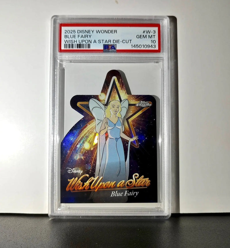 Blue Fairy 2025 Topps Chrome Disney #W-3 Wish Upon A Star Die Cut PSA 10 - Non-Sports Card Single