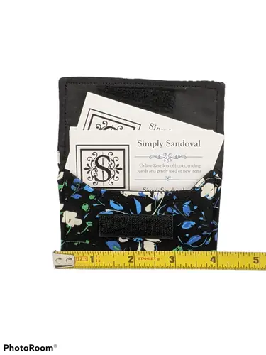 Blue Flowers Re-useable *gift card holder * business card holder *credi ID:33302 - General Merchandise