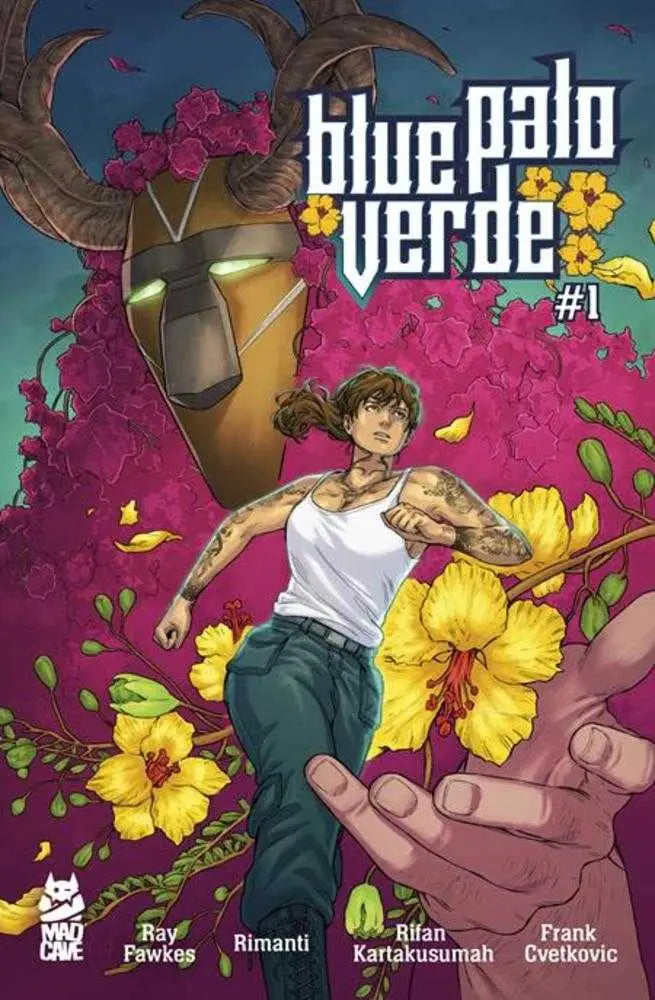 Comic book cover of Blue Palo Verde issue 1 featuring Cover A Rimanti artwork