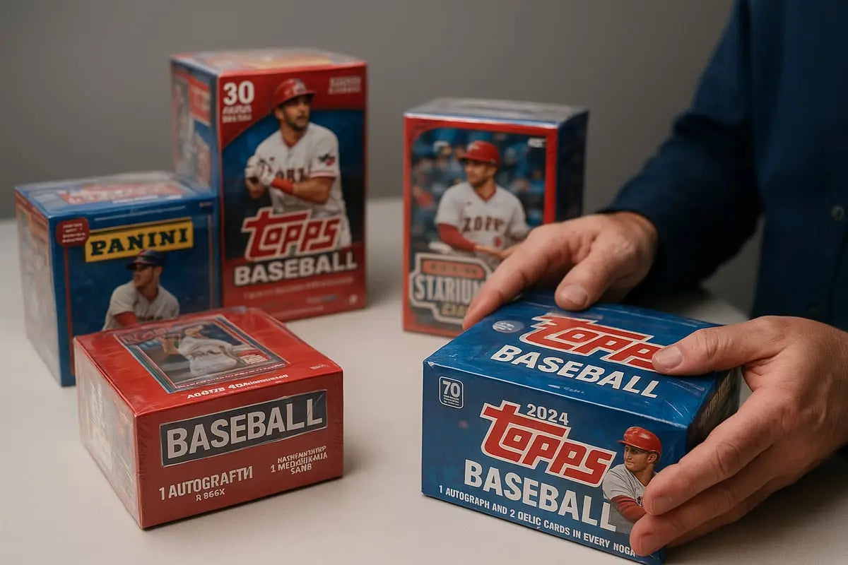2024 Topps Series 1 baseball cards box with red helmet player
