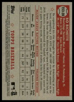 Bo Bichette 2021 Topps 1952 Topps Redux #T52-28 Toronto Blue Jays - Baseball Card Single