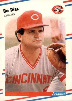 Bo Diaz - 1988 Fleer - #232 - Baseball - Baseball Card Single
