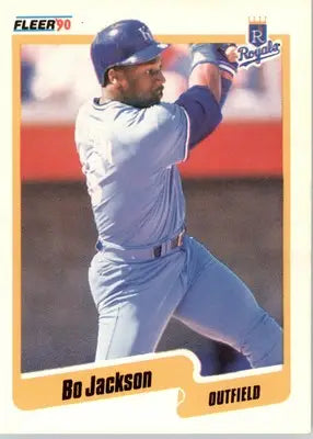 Bo Jackson - 1990 Fleer - #110 - Baseball - Baseball Card Single