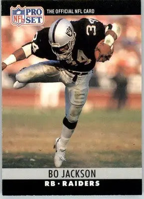 Bo Jackson - 1990 Pro Set - #155 - Football - Football Card Single