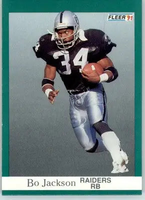 Bo Jackson - 1991 Fleer - #110 - Football - Football Card Single