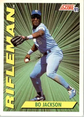 Bo Jackson - 1991 Score - #412 - Baseball - Baseball Card Single