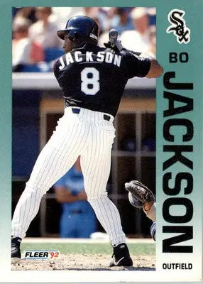 Bo Jackson - 1992 Fleer - #86b - Baseball - Baseball Card Single