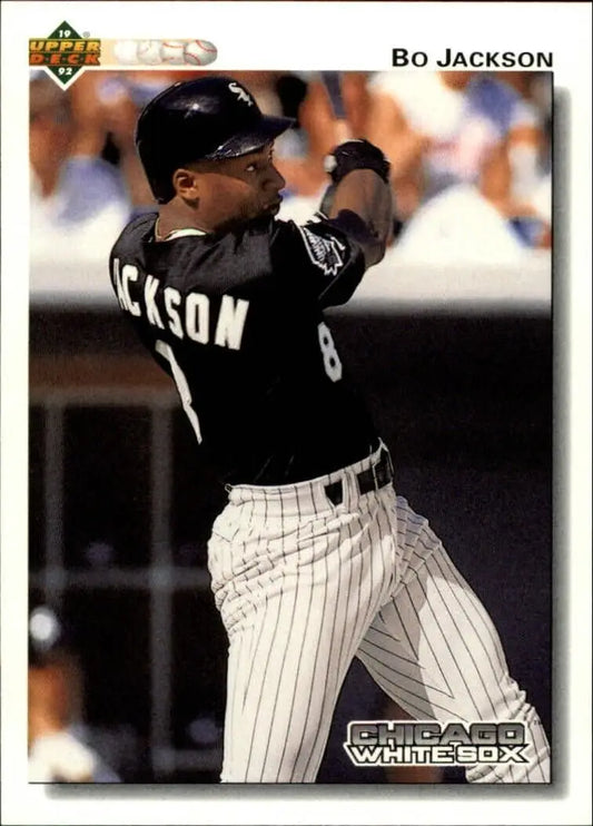 Bo Jackson 1992 Upper Deck MLB #555 Baseball Card Chicago White Sox - Baseball Card Single