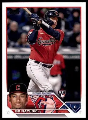 Bo Naylor Rookie 2023 Topps #421 Cleveland Guardians - Baseball Card Single