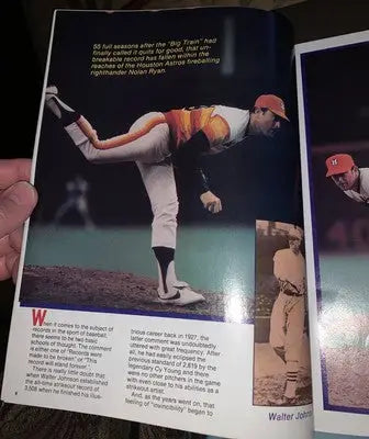 Baseball magazine spread in Bob Lillis Signed Houston Astros 1983 souvenir program scorebook