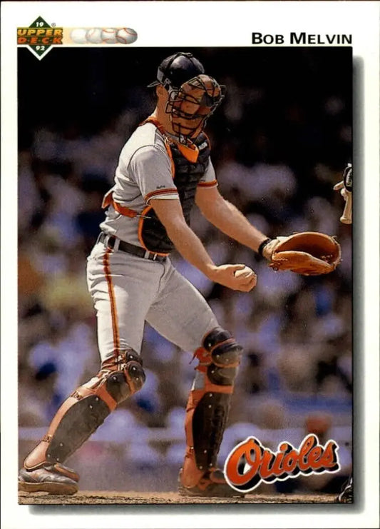 Bob Melvin 1992 Upper Deck MLB #692 Baseball Card Baltimore Orioles - Baseball Card Single