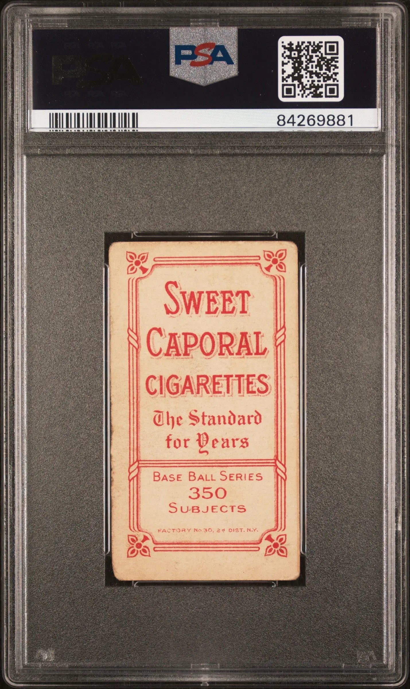 Vintage Bob Rhoades Rhoads T206 Sweet Caporal 350/30 Right Arm Extended PSA 2 in case