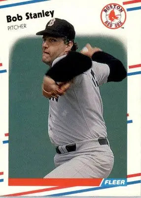Bob Stanley - 1988 Fleer - #367 - Baseball - Baseball Card Single
