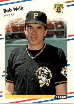 Bob Walk - 1988 Fleer - #342 - Baseball - Baseball Card Single