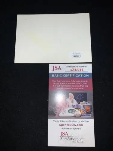 Autographed Bob Watson Astros postcard souvenir for the millionth run with JSA certification