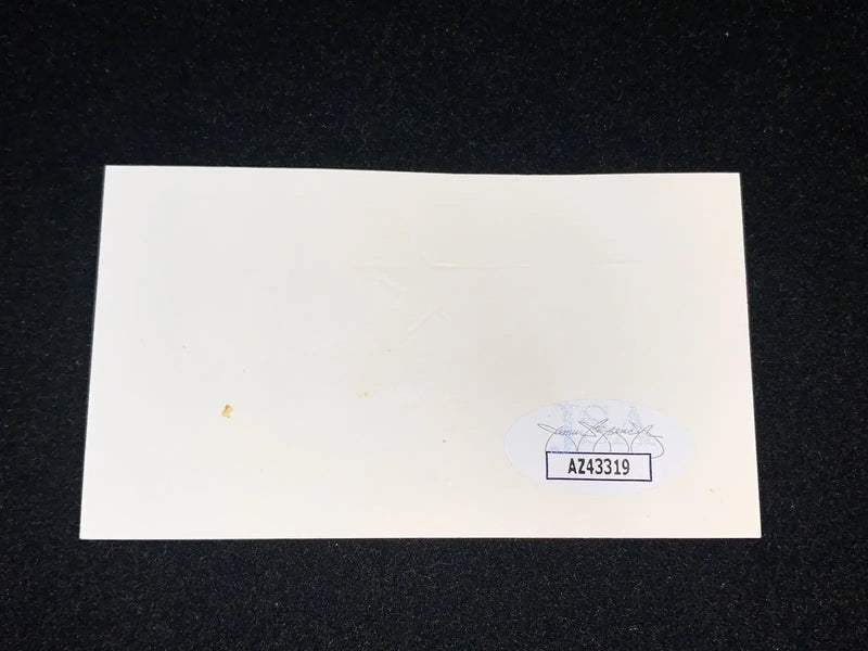 Rectangular white business card with Bob Watson signed Houston Astros GM details