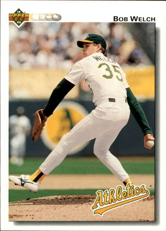 Bob Welch 1992 Upper Deck MLB #452 Baseball Card Oakland Athletics - Baseball Card Single