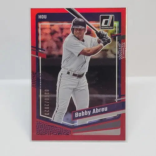 Bobby Abreu baseball card from Panini Donruss Red 2023 Houston Astros collection