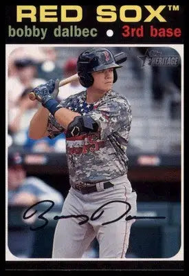Bobby Dalbec 2020 Topps Heritage Minor League #163 Pawtucket Red Sox - Baseball Card Single