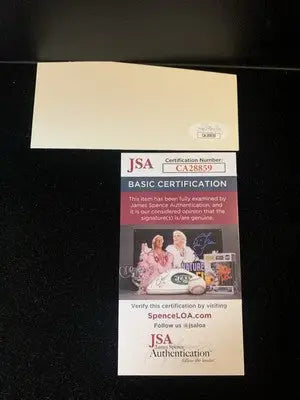 Bobby Hull Hockey Autographed Signed Index Card Cut Auto Dated 1982 JSA COA - Sports Memorabilia (Jerseys balls helmets