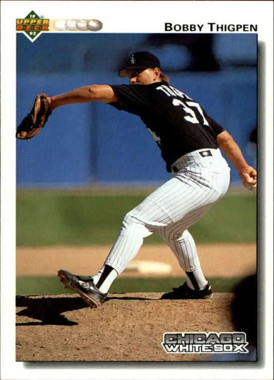 Bobby Thigpen 1992 Upper Deck MLB #285 Baseball Card Chicago White Sox - Baseball Card Single