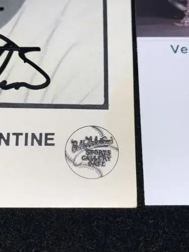 Autographed Bobby Valentine Texas Rangers Team Issue Card for collectors