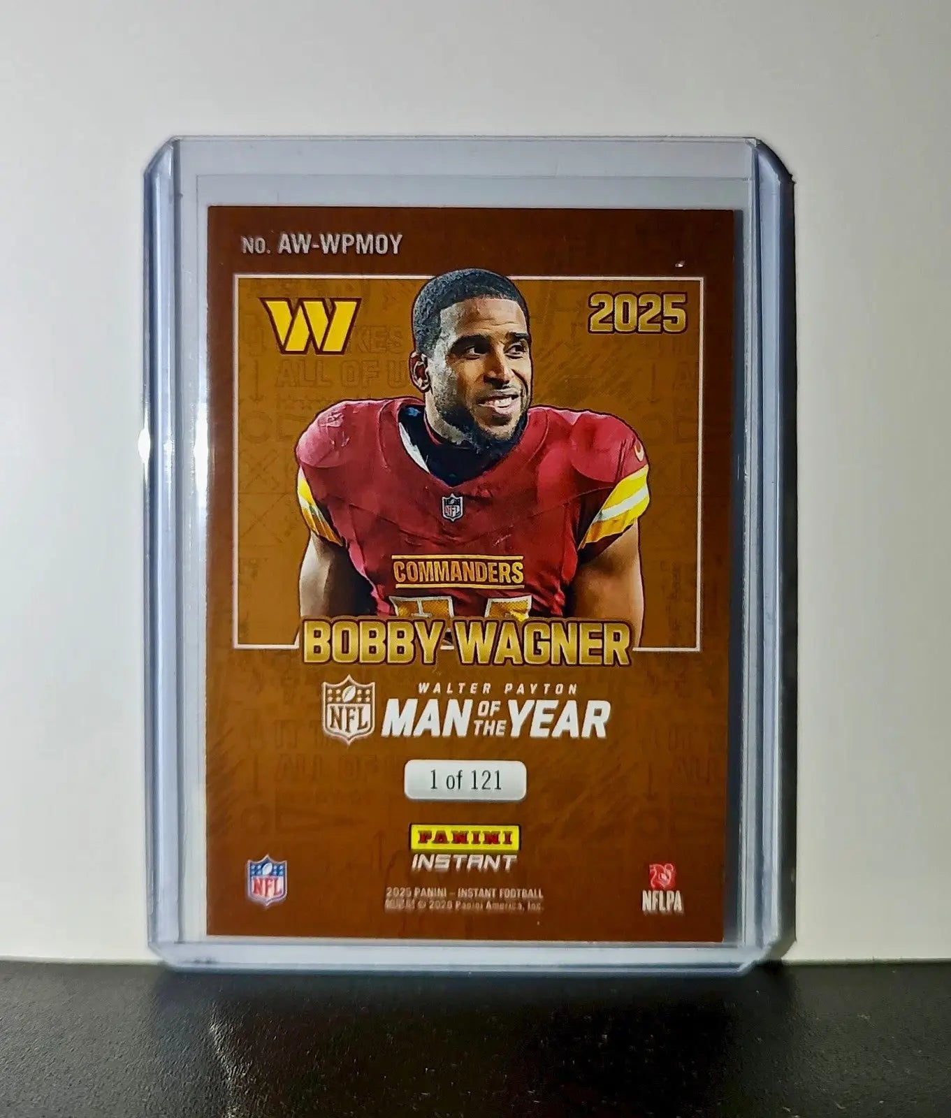 Bobby Wagner 2025 Panini NFL Walter Payton Man of the Year Card 1 of 121 - Football Card Single