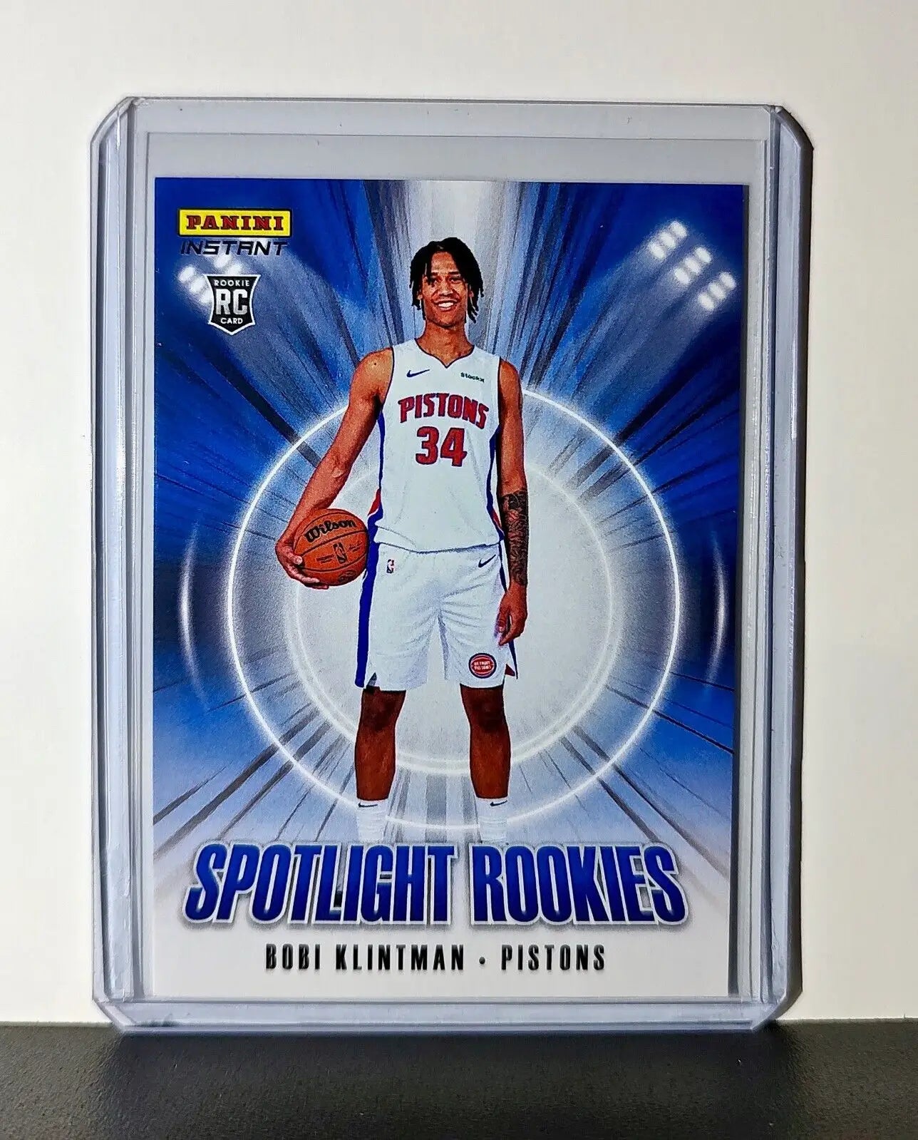Bobi Klintman Rookie 2024-25 Panini Spotlight Rookies NBA #35 Pistons 1 of 170