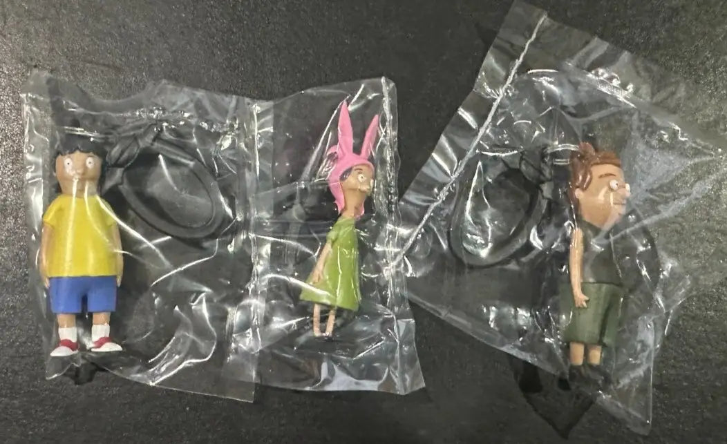 Bob’s Burgers Figure Hangers keychains featuring characters from the beloved show