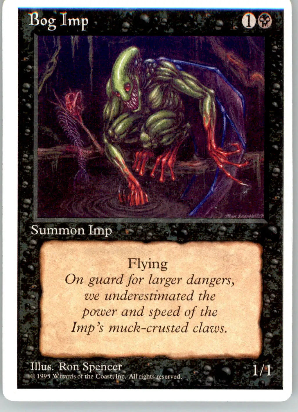 Bog Imp - Fourth Edition ALTERNATE - LP Magic: The Gathering