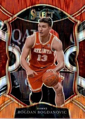 Bogdan Bogdanovic - 2020-21 Panini Select - #50 - Red White Orange Flash - Basketball Card Single