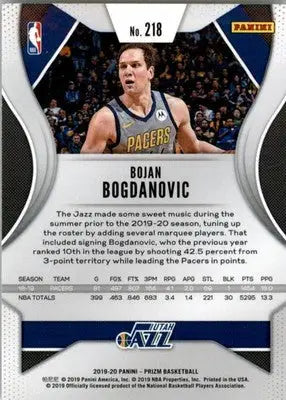 Bojan Bogdanovic - 2019-20 Panini Prizm - #218 - Basketball - Basketball Card Single