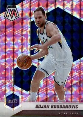 Bojan Bogdanovic - 2020-21 Panini Mosaic - #187 - Mosaic Camo Pink Basketball - Basketball Card Single