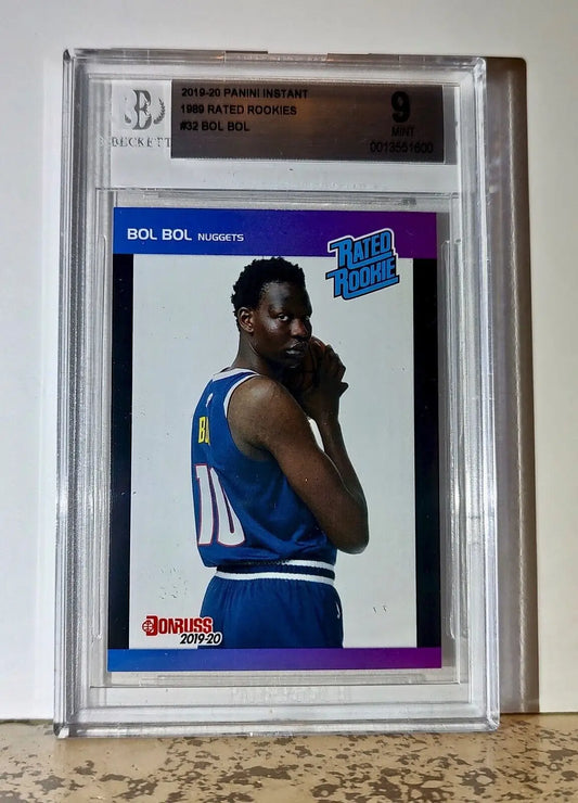Bol Bol 2019-20 Panini NBA #32 1989 Rated Rookies 1/3431 BGS 9 Mint Nuggets - Basketball Card Single