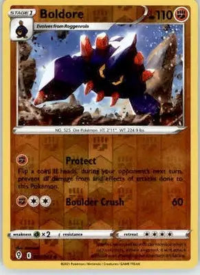 Boldore - SWSH07: Evolving Skies - 087/203 - Reverse Holo LP - Pokémon Card Single