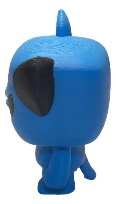 Bolt the Pup Blue Dog Figurine 3D Printed Cute Kawaii Animal Toy Gift - Collectibles