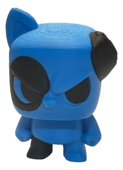 Bolt the Pup Blue Dog Figurine 3D Printed Cute Kawaii Animal Toy Gift - Collectibles