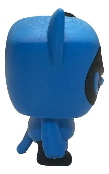 Bolt the Pup Blue Dog Figurine 3D Printed Cute Kawaii Animal Toy Gift - Keychain - Collectibles