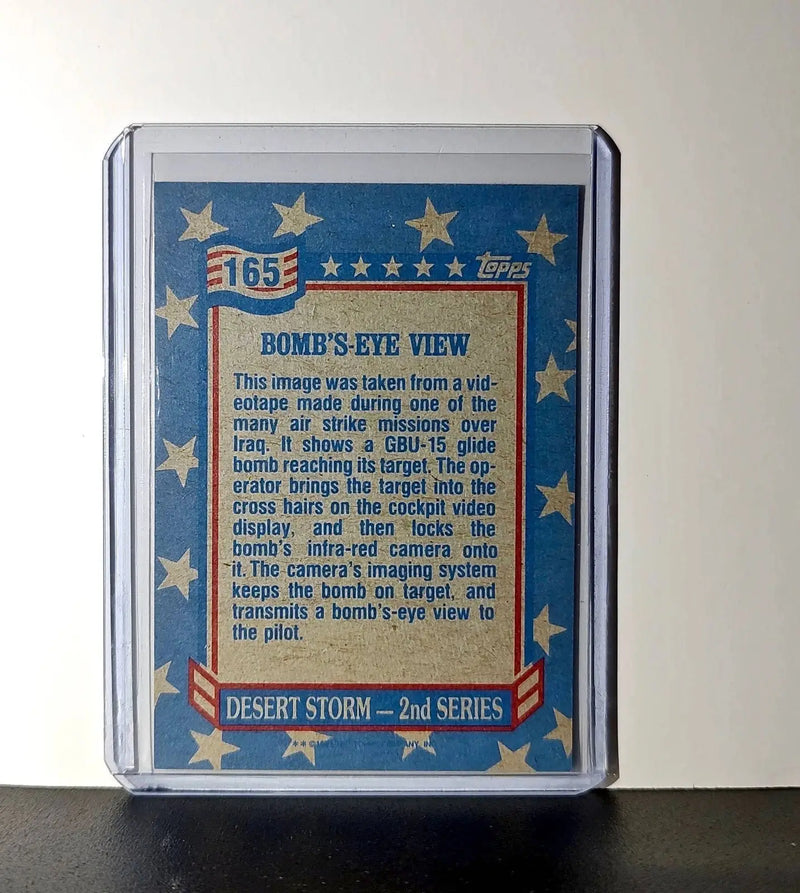 Bomb’s-Eye View 1991 Topps Desert Storm #165 Card