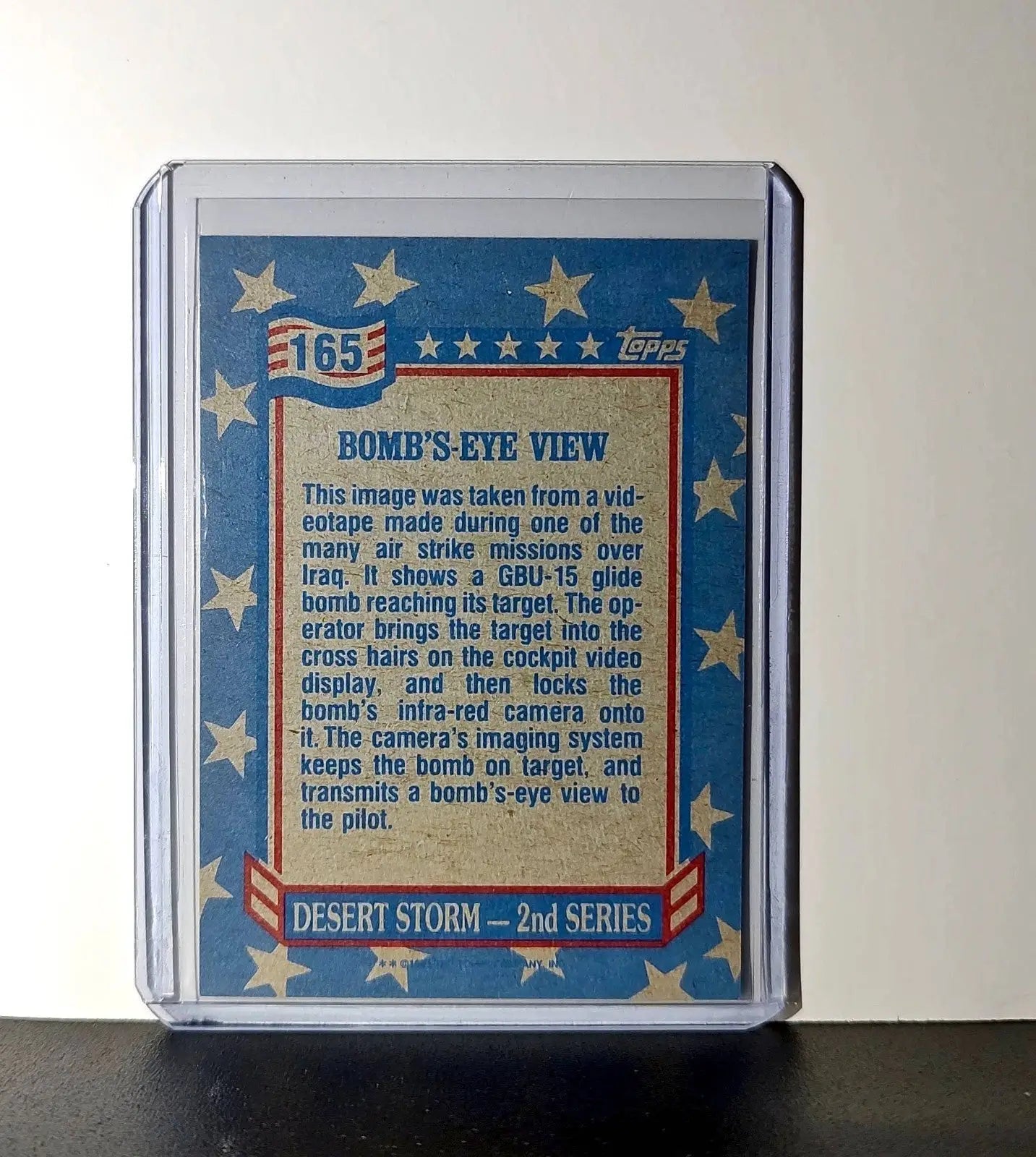 Bomb’s-Eye View 1991 Topps Desert Storm #165 Card - Non-Sports Card Single