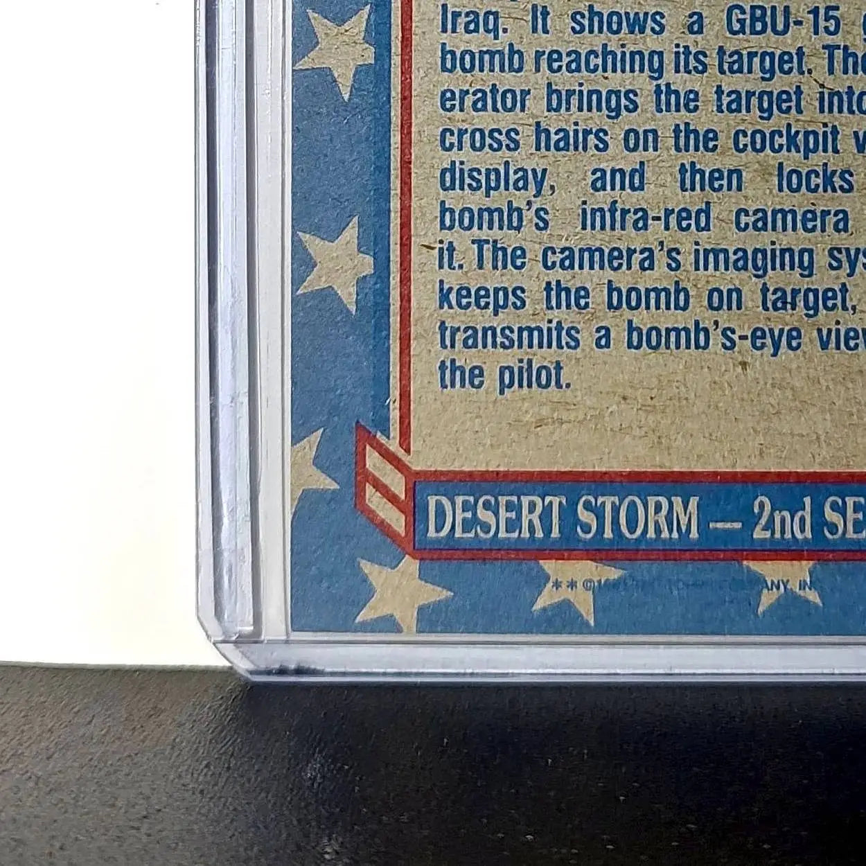 Bomb’s-Eye View 1991 Topps Desert Storm #165 Card - Non-Sports Card Single