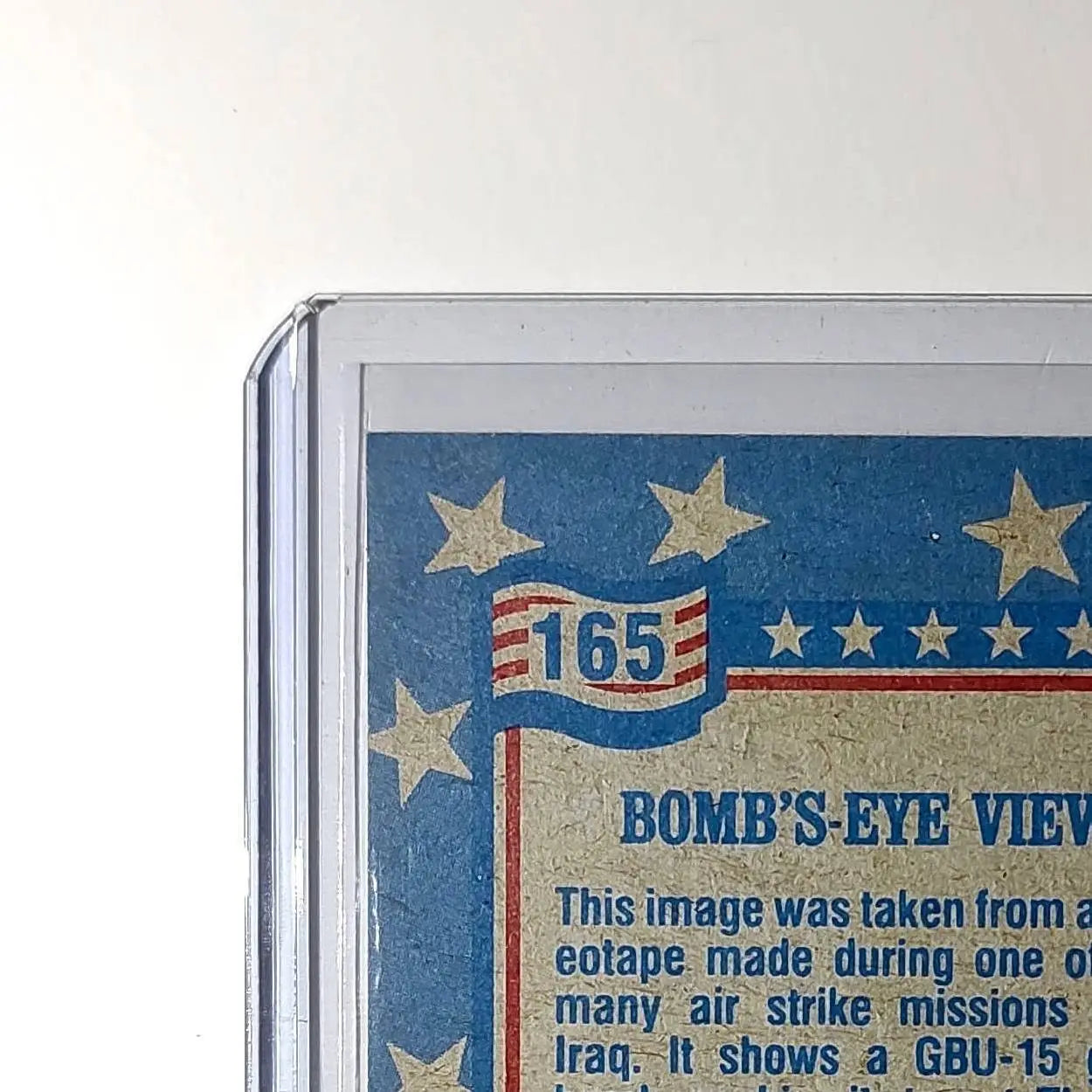 Bomb’s-Eye View 1991 Topps Desert Storm #165 Card - Non-Sports Card Single