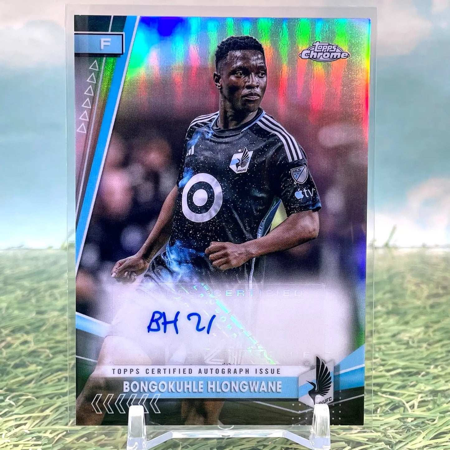 Bongokuhle Hlongwane 2024 Topps Chrome MLS Auto Autograph Refractor - Soccer Card Single