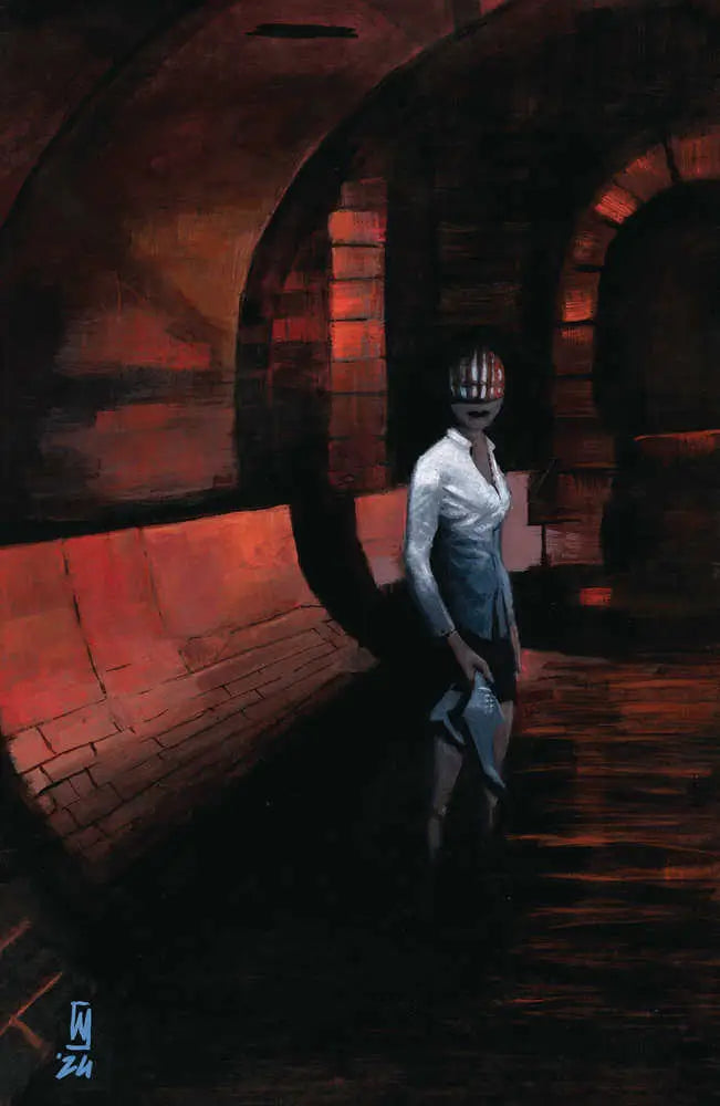 Eerie figure in sewer illustration on Book Of Cutter #1 Cover B Dell Edera