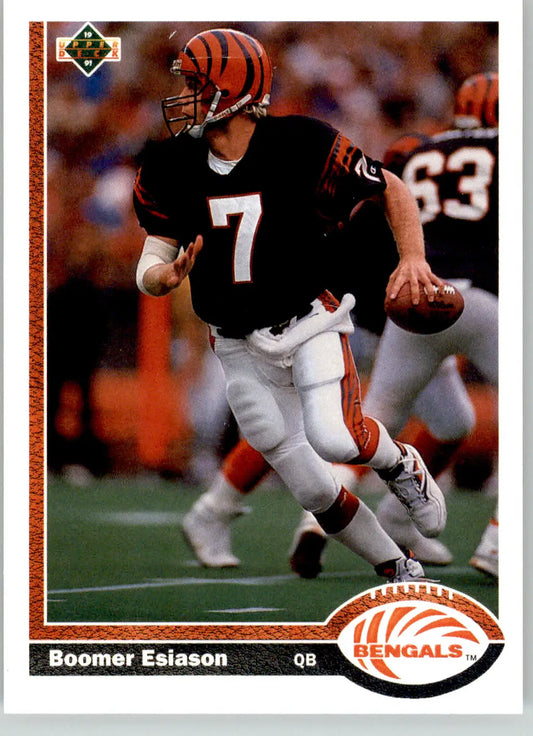 Boomer Esiason - 1991 Upper Deck - #245b - Football - Football Card Single