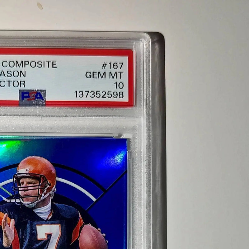 Boomer Esiason 2023 Topps Finest 084/199 #167 Blue Refractor PSA 10 Gem Mint