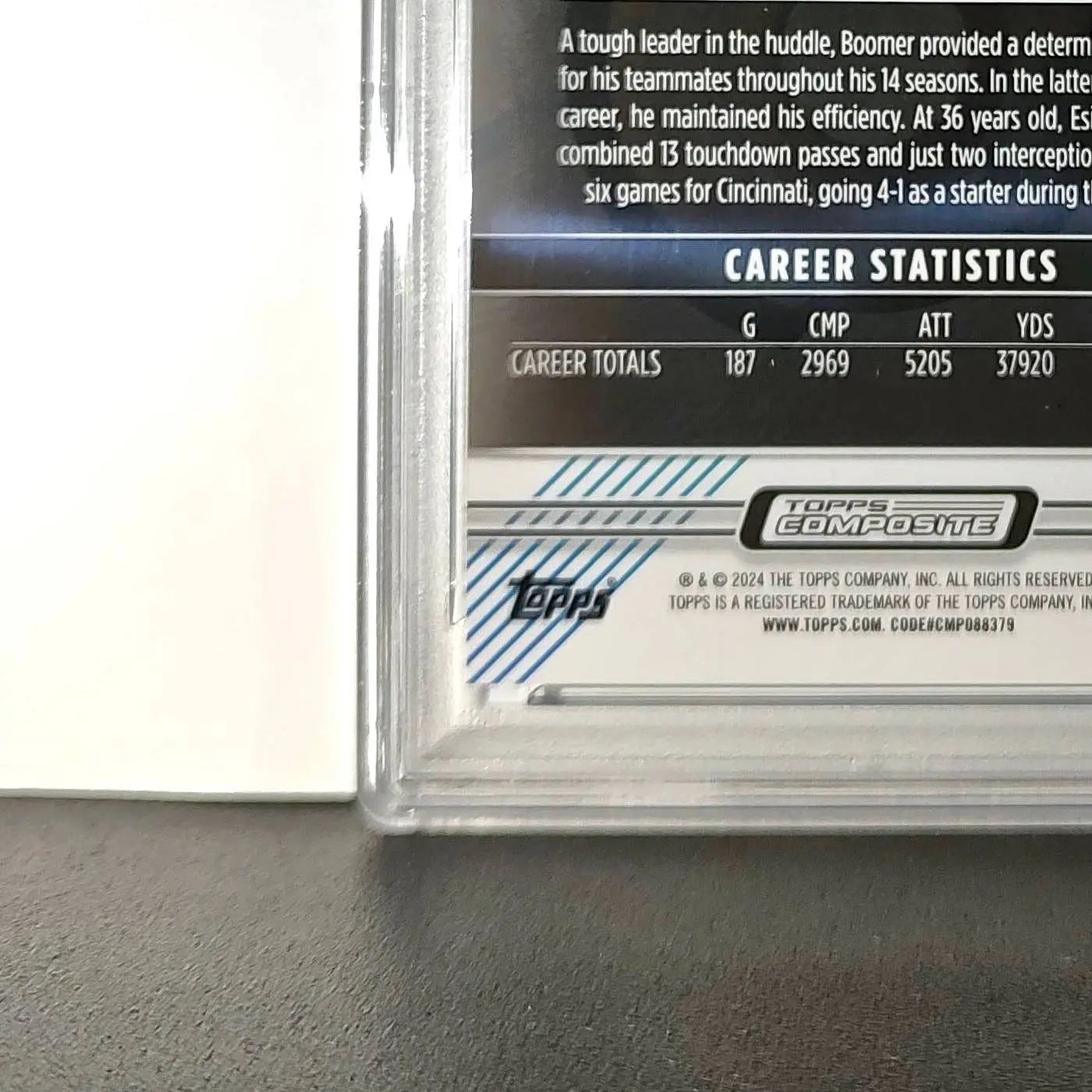 Boomer Esiason 2023 Topps Finest 084/199 #167 Blue Refractor PSA 10 Gem Mint
