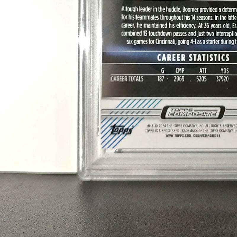 Boomer Esiason 2023 Topps Finest 084/199 #167 Blue Refractor PSA 10 Gem Mint